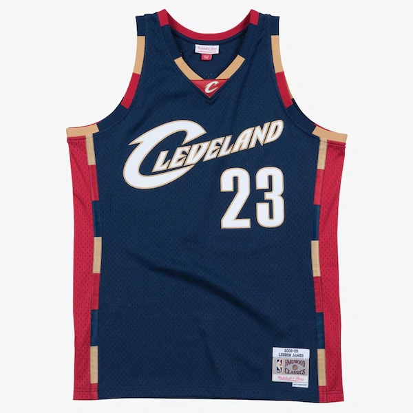 LeBron James Cleveland Cavaliers 2008-09 Navy Swingman Player Jersey