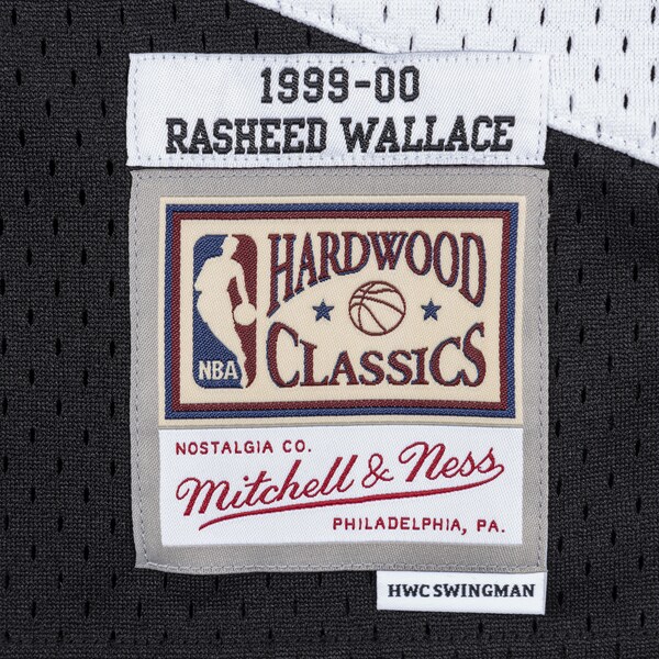 Rasheed Wallace Portland Trail Blazers 1999-00 Black Swingman Jersey 4 Rasheed Wallace Portland Trail Blazers 1999-00 Black Swingman Jersey