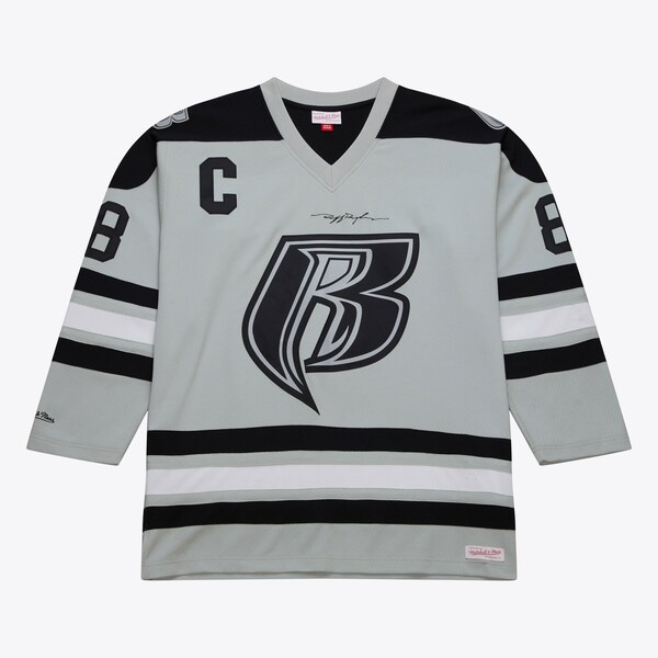 M&N x AOHH Black 50th Anniversary of Hip-Hop Ruff Ryders Hockey Jersey