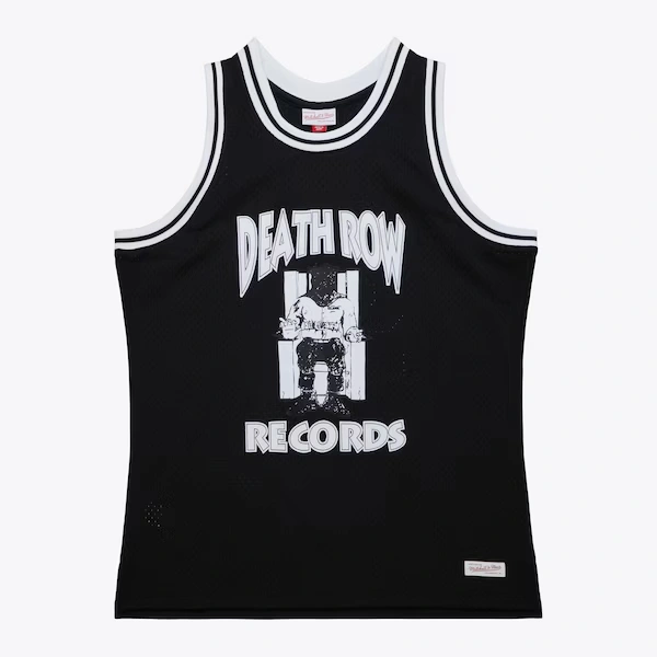 M&N x AOHH Black 50th Anniversary of Hip-Hop Death Row Fashion Jersey