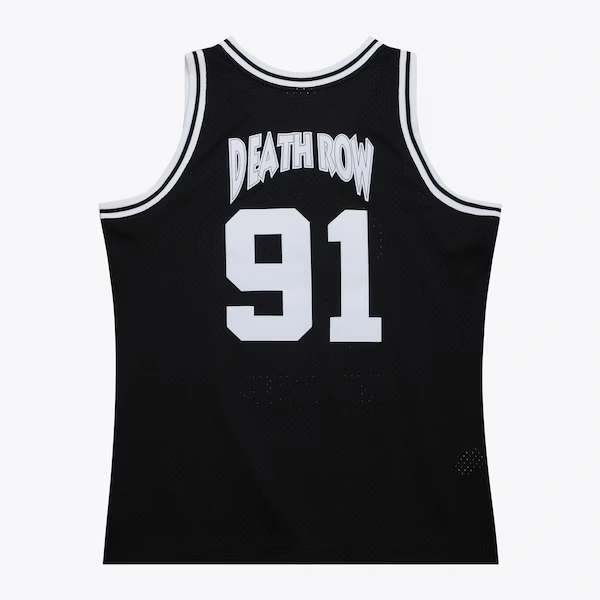 M&N x AOHH Black 50th Anniversary of Hip-Hop Death Row Fashion Jersey