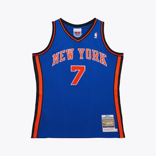 Carmelo Anthony New York Knicks 2010-11 Blue Authentic Jersey