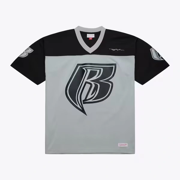 M&N x AOHH Black 50th Anniversary of Hip-Hop Ruff Ryders Football Jersey