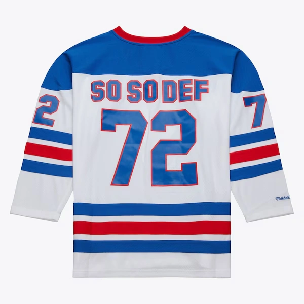 M&N x AOHH White 50th Anniversary of Hip-Hop So So Def Hockey Jersey 3 M&N x AOHH White 50th Anniversary of Hip-Hop So So Def Hockey Jersey
