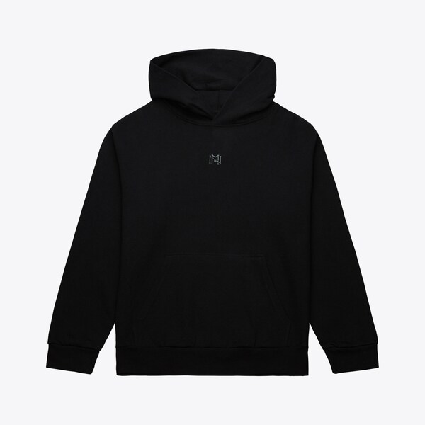 Mitchell & Ness Black Premium Branded Pullover Hoodie