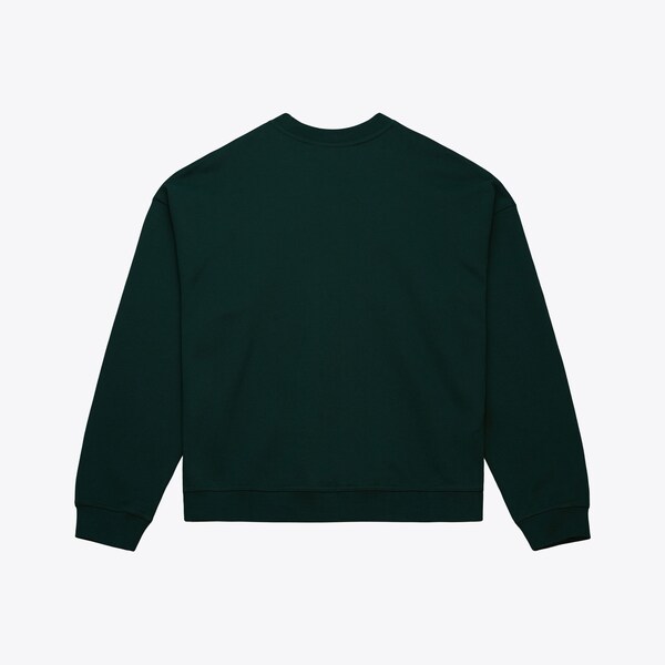 M&N Dark Green M&N Script Oversized Crewneck Sweatshirt 3 M&N Dark Green M&N Script Oversized Crewneck Sweatshirt