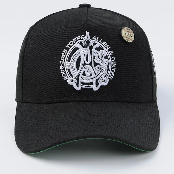 M&N x Topps Allen & Ginter Black 20th Anniversary Pro Pinch Snapback Hat