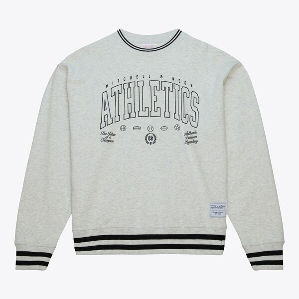 Mitchell & Ness Gray Classics Pullover Sweatshirt