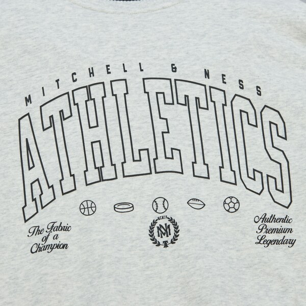 Mitchell & Ness Gray Classics Pullover Sweatshirt