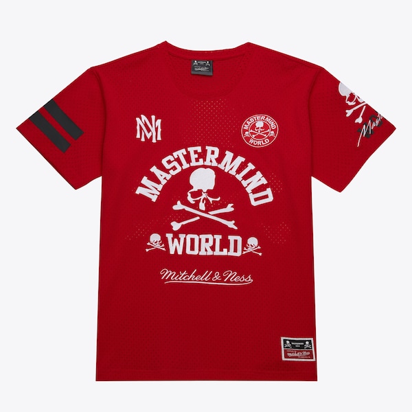 Mitchell & Ness Red Mastermind Mesh T-Shirt