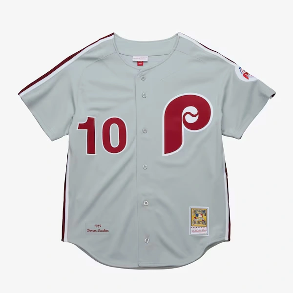 Darren Daulton Philadelphia Phillies 1989 Gray Authentic Road Jersey