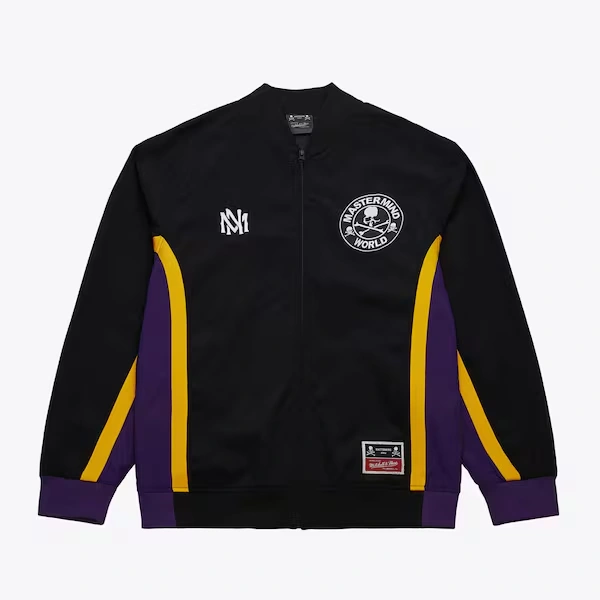 Mitchell & Ness Black Mastermind Full-Zip Warmup Jacket