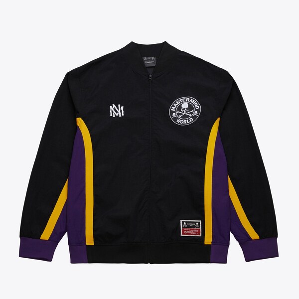 Mitchell & Ness Black Mastermind Full-Zip Warmup Jacket