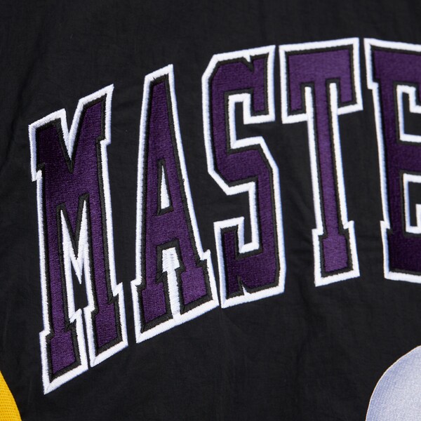Mitchell & Ness Black Mastermind Full-Zip Warmup Jacket
