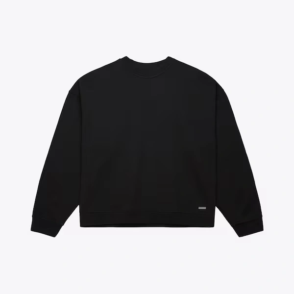 Mitchell & Ness Black Script Oversized Logo Pullover Sweatshirt