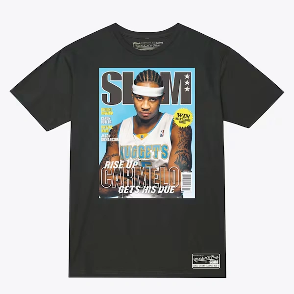 Carmelo Anthony Denver Nuggets Charcoal Slam Cover T-Shirt