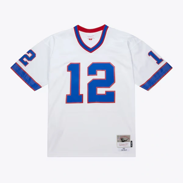 Jim Kelly Buffalo Bills 1990 White Legacy Jersey