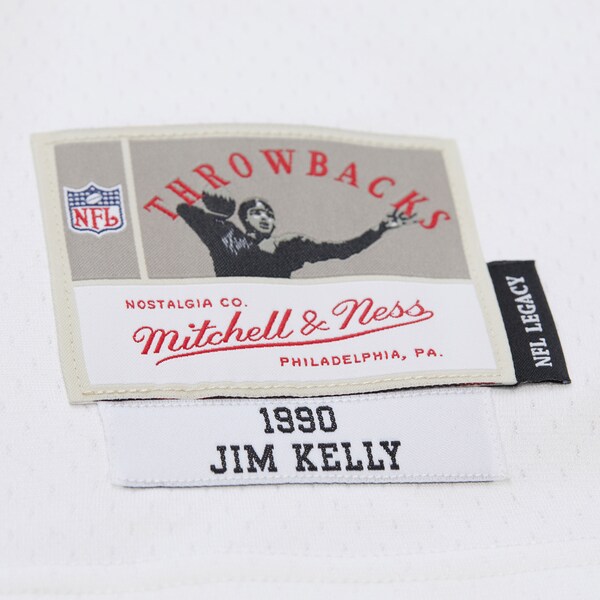 Jim Kelly Buffalo Bills 1990 White Legacy Jersey