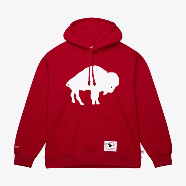 Buffalo Bills Red Throwback Logo Pullover Sweatshirt