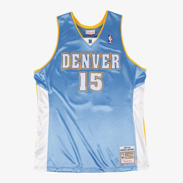 Carmelo Anthony Denver Nuggets 2003-04 Powder Blue Authentic Jersey