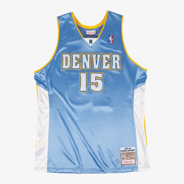 Carmelo Anthony Denver Nuggets 2003-04 Powder Blue Authentic Jersey