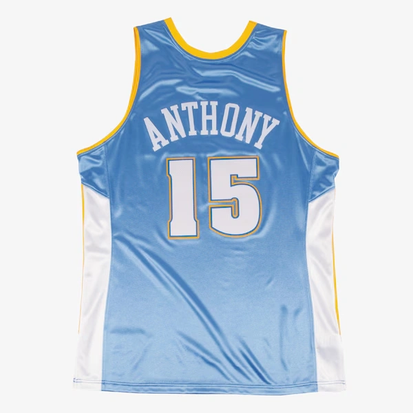 Carmelo Anthony Denver Nuggets 2003-04 Powder Blue Authentic Jersey 3 Carmelo Anthony Denver Nuggets 2003-04 Powder Blue Authentic Jersey