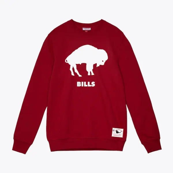 Buffalo Bills Red Team Basic Pullover Sweatshirt