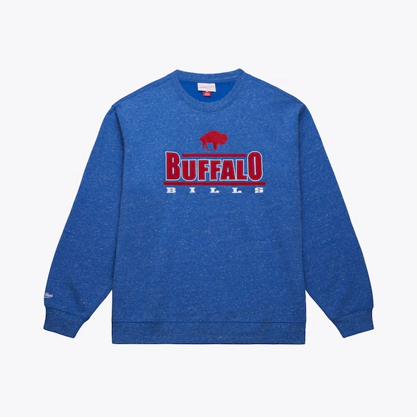 Buffalo Bills Royal Throwback Fleece Crewneck Sweatshirt