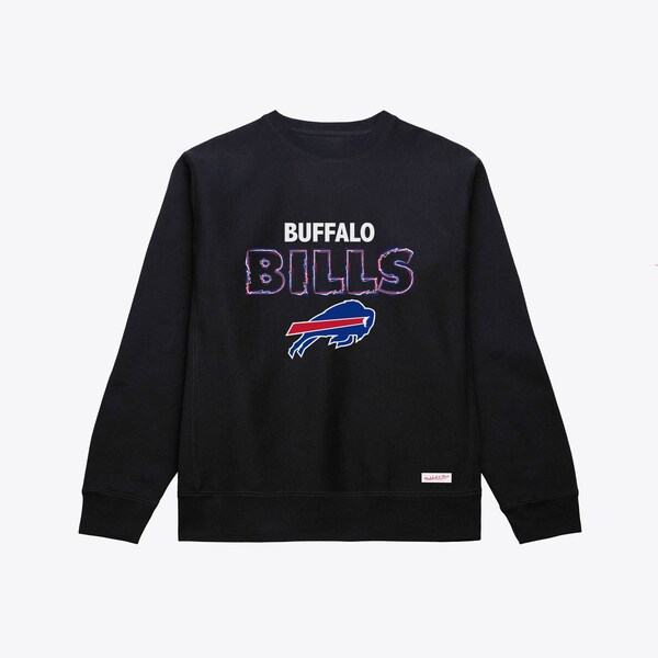 Buffalo Bills Black Sketch Outline Sweatshirt