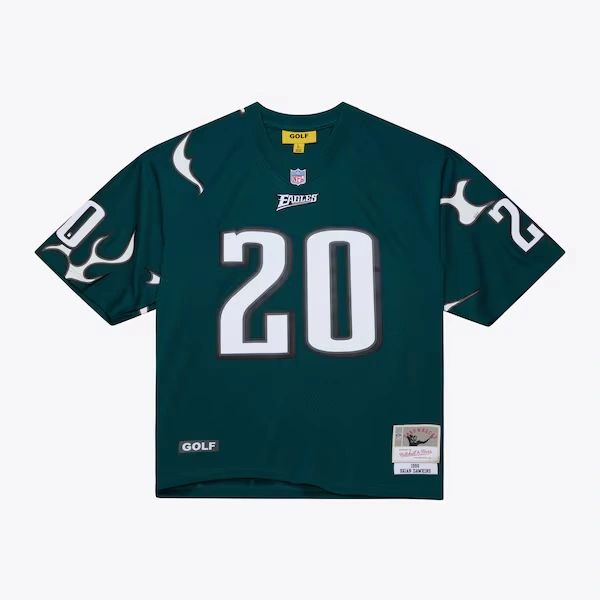 Brian Dawkins Philadelphia Eagles M&N x Golf Wang 1996 Midnight Green Legacy Fashion Jersey