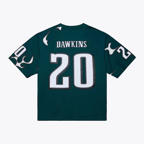 Brian Dawkins Philadelphia Eagles M&N x Golf Wang 1996 Midnight Green Legacy Fashion Jersey