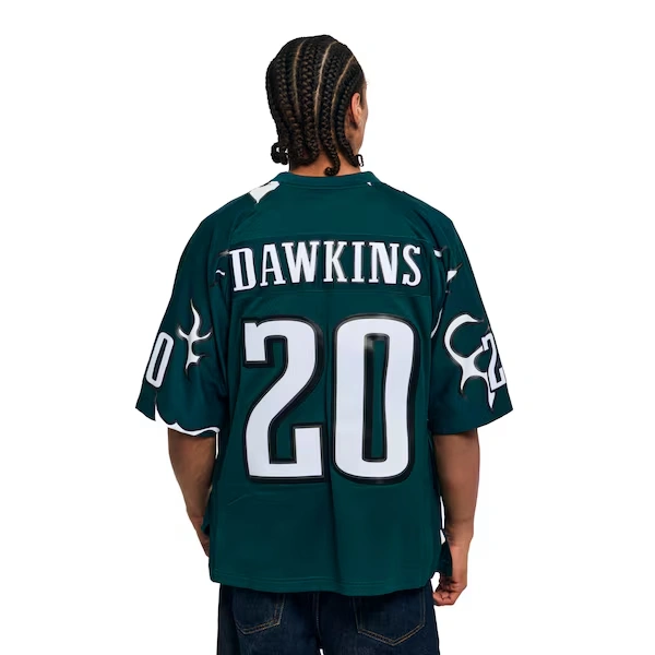 Brian Dawkins Philadelphia Eagles M&N x Golf Wang 1996 Midnight Green Legacy Fashion Jersey