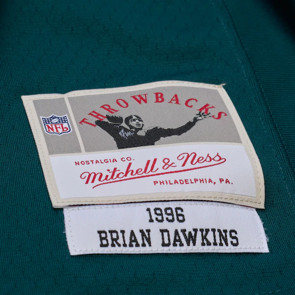 Brian Dawkins Philadelphia Eagles M&N x Golf Wang 1996 Midnight Green Legacy Fashion Jersey