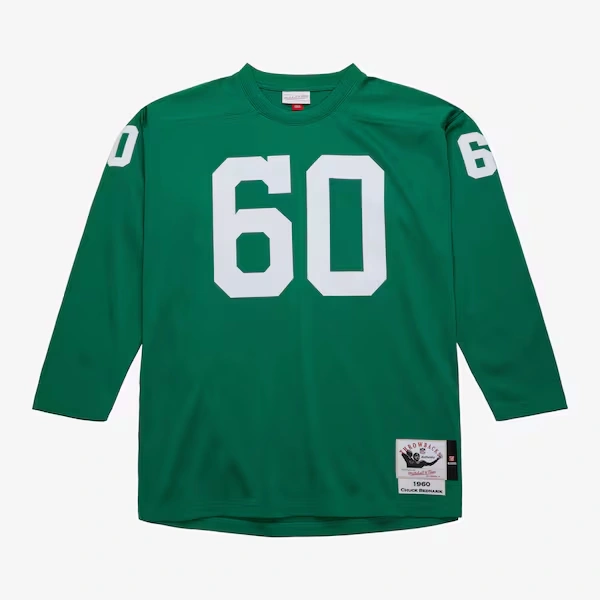 Chuck Bednarik Philadelphia Eagles 1960 Kelly Green Authentic Jersey