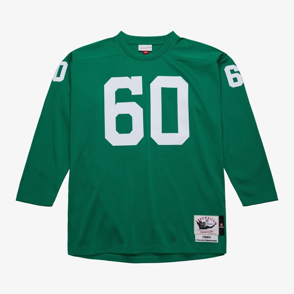 Chuck Bednarik Philadelphia Eagles 1960 Kelly Green Authentic Jersey