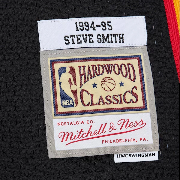 Steve Smith Atlanta Hawks 1994-95 Black Swingman Jersey 6 Steve Smith Atlanta Hawks 1994-95 Black Swingman Jersey