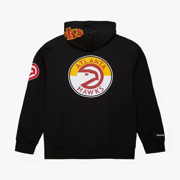Atlanta Hawks Black Out Vintage Logo Pullover Hoodie 3 Atlanta Hawks Black Out Vintage Logo Pullover Hoodie