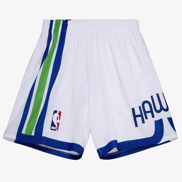 Atlanta Hawks 1970-71 White Logo Swingman Shorts