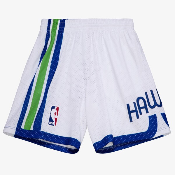 Atlanta Hawks 1970-71 White Logo Swingman Shorts