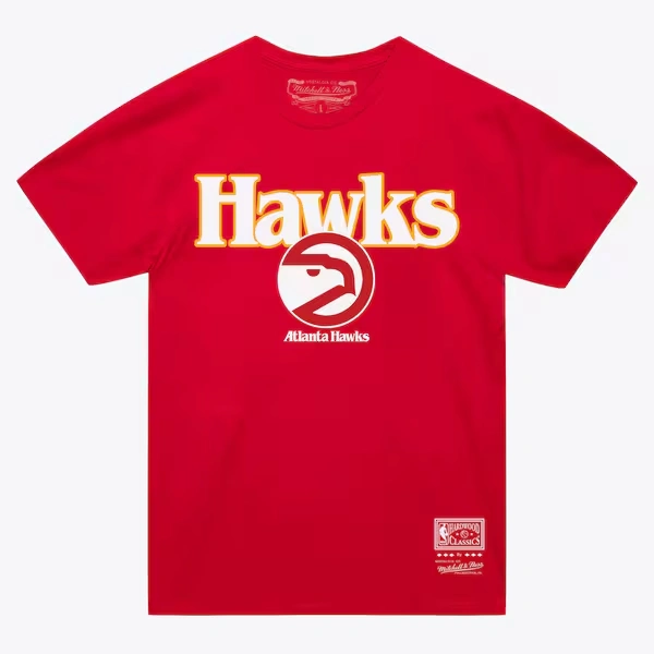 Atlanta Hawks Red Hardwood Classics Evergreen T-Shirt