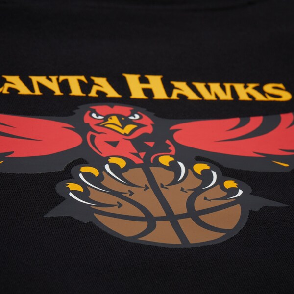 Atlanta Hawks Black Playmaker Vintage Fleece Pullover Hoodie 6 Atlanta Hawks Black Playmaker Vintage Fleece Pullover Hoodie