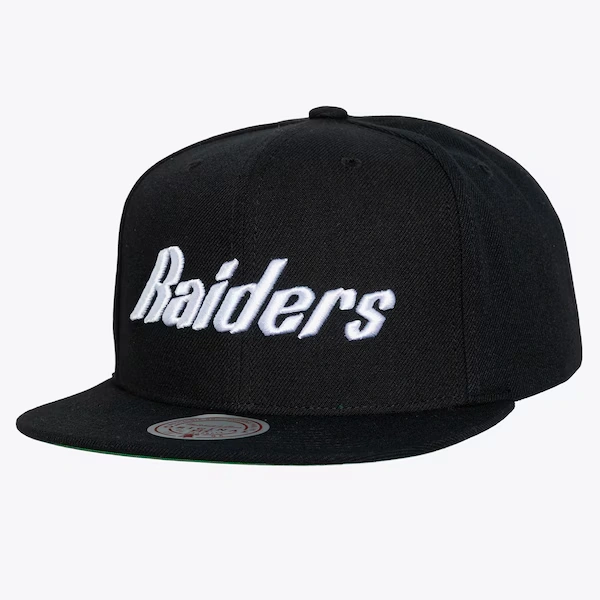 Oakland Raiders Black Top Spot Snapback Hat