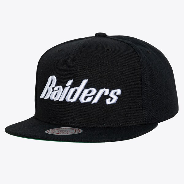 Oakland Raiders Black Top Spot Snapback Hat