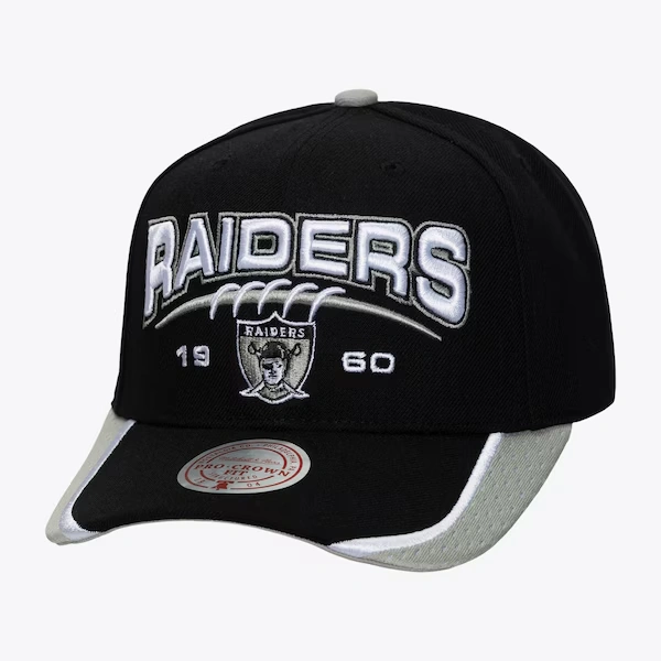 Oakland Raiders Black Game Day Pro Snapback Hat