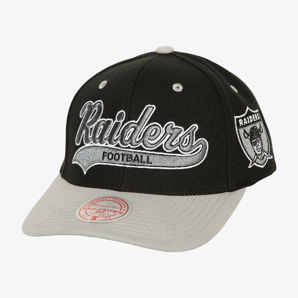 Oakland Raiders Black Tailsweep 2.0 Pro Snapback Hat