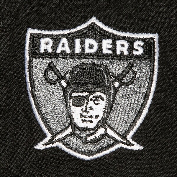 Oakland Raiders Black Tailsweep 2.0 Pro Snapback Hat