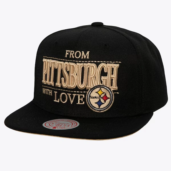 Pittsburgh Steelers Black With Love Snapback Hat