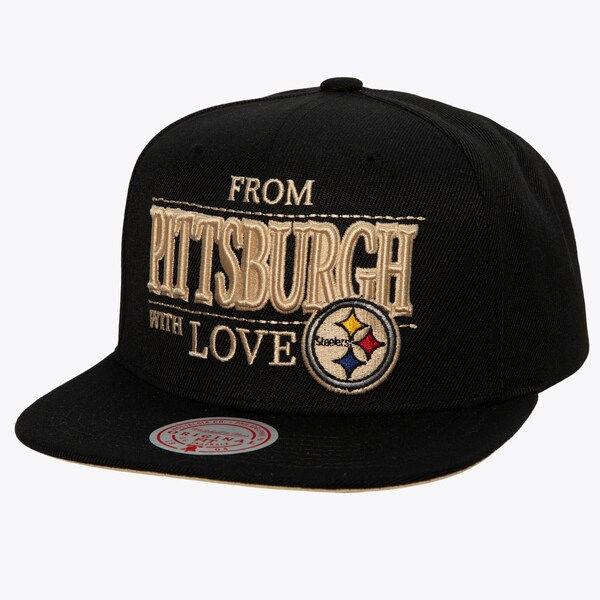 Pittsburgh Steelers Black With Love Snapback Hat