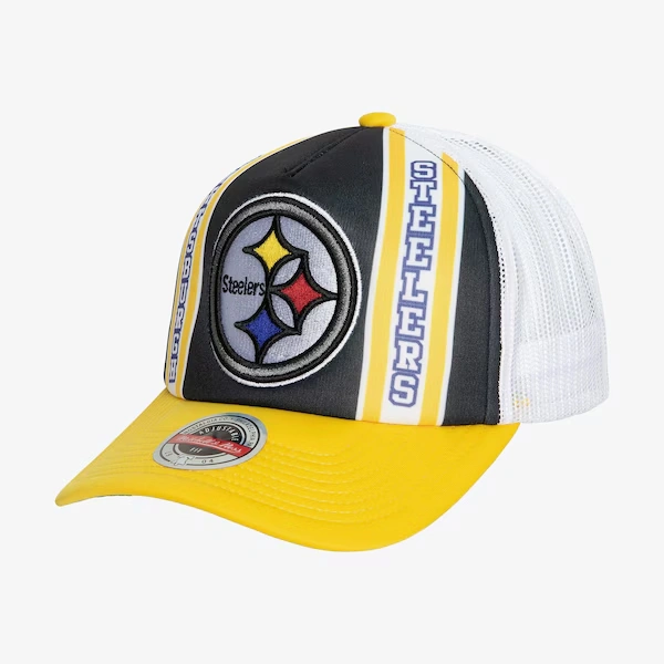 Pittsburgh Steelers Black Retro Trucker Adjustable Hat