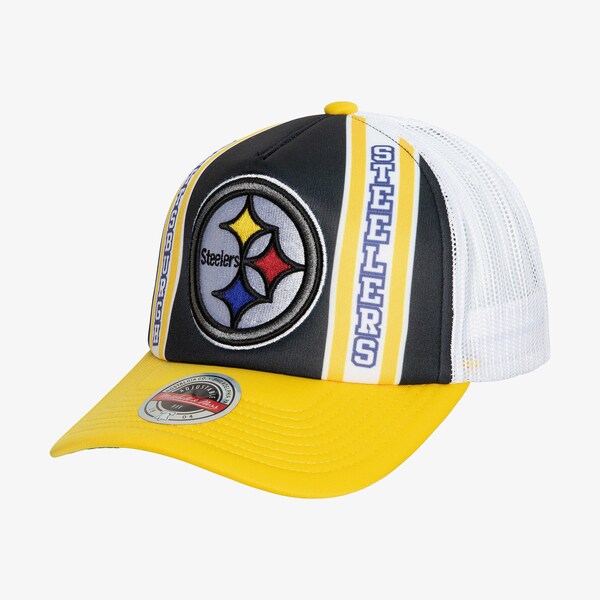 Pittsburgh Steelers Black Retro Trucker Adjustable Hat